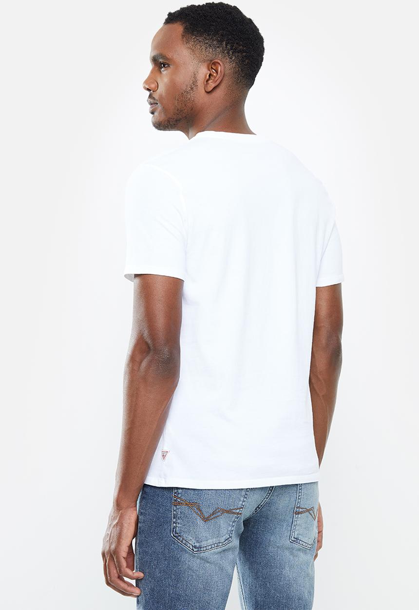 GUESS - Guess block print tee - white