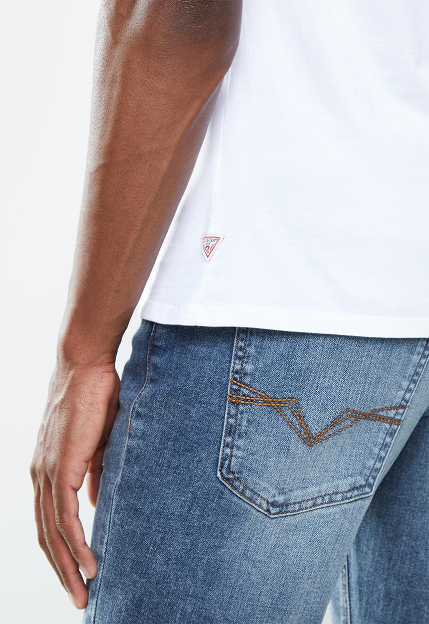GUESS - Guess block print tee - white