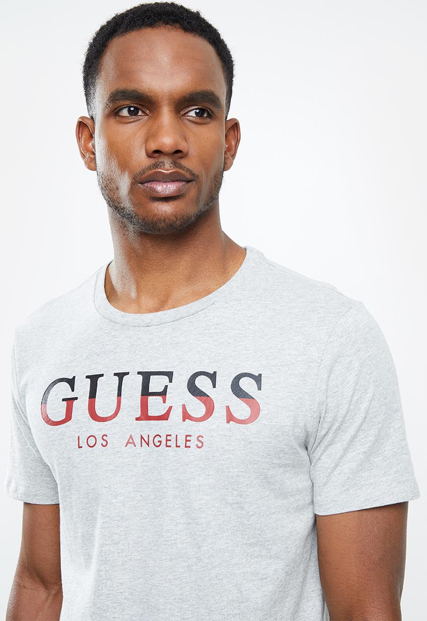 GUESS - Short sleeve Guess 2 colour crew tee - grey
