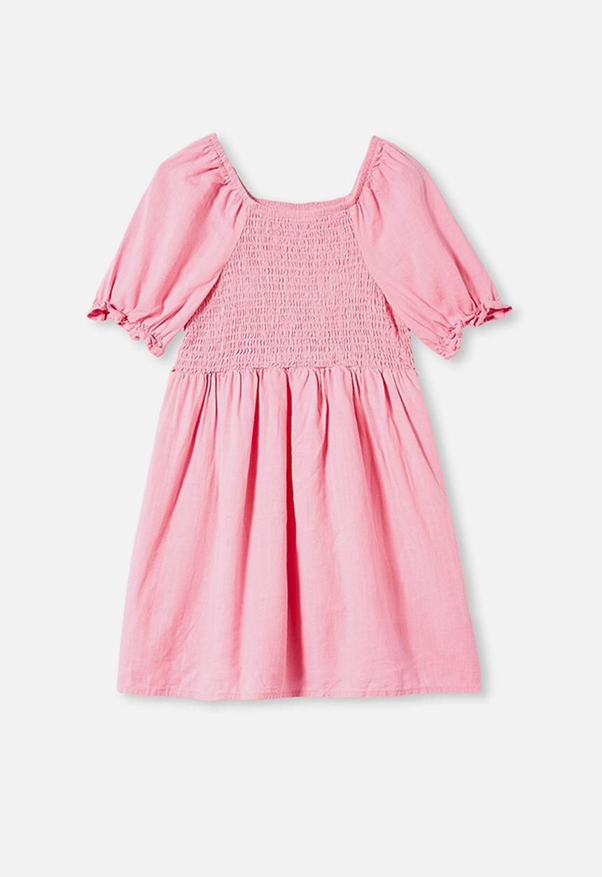 Cotton On - Lillie short sleeve dress - cali pink