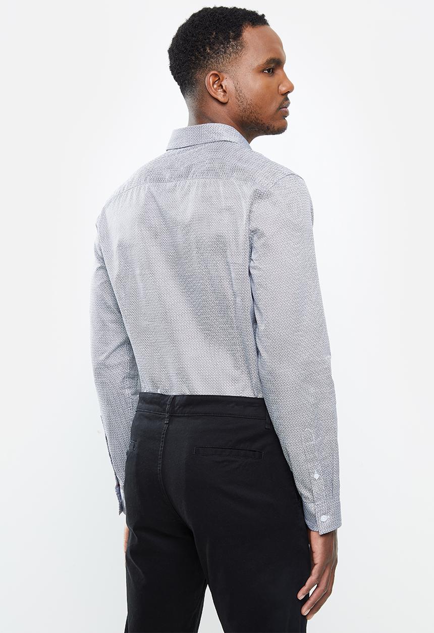 GUESS - Guess long sleeve shirt - white & black 