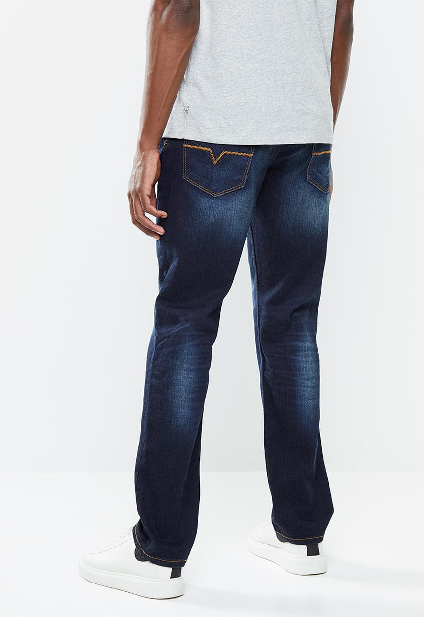 GUESS - Slim straight jeans - washed blue