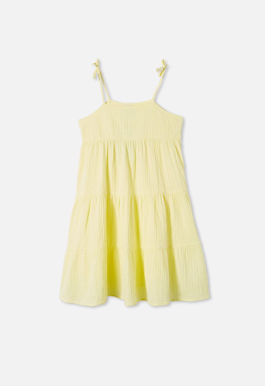 Free by Cotton On - Nicole sleeveless dress - lemon drop
