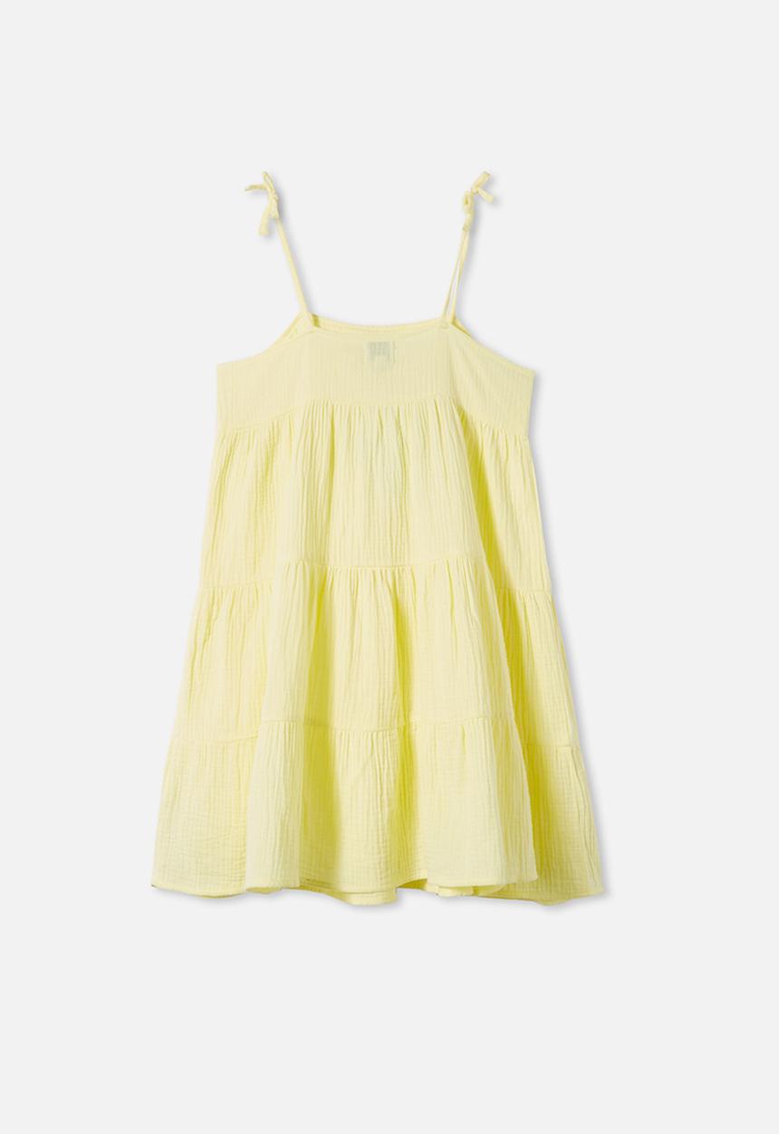 Free by Cotton On - Nicole sleeveless dress - lemon drop