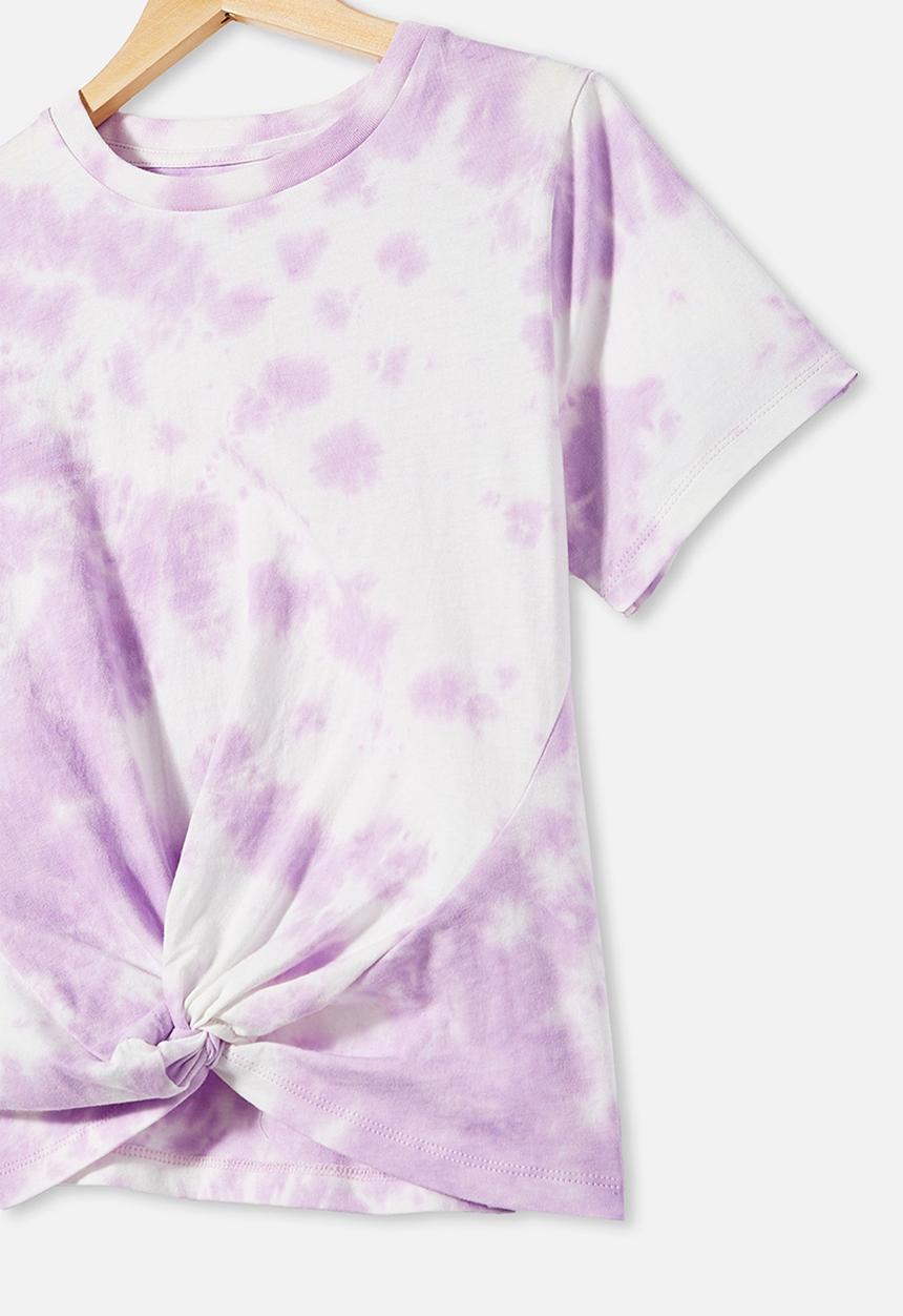 Free by Cotton On - Girls twist front tee - purple