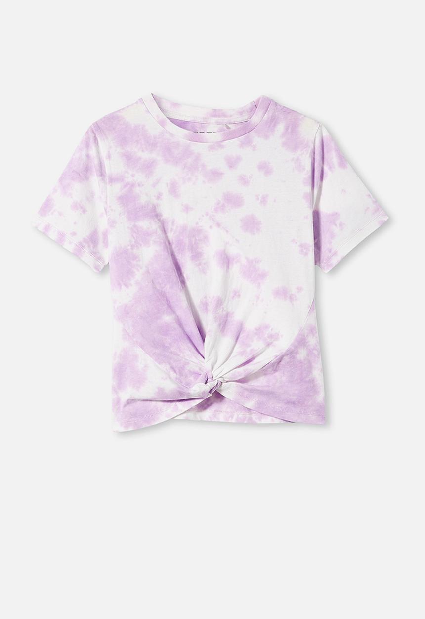 Free by Cotton On - Girls twist front tee - purple