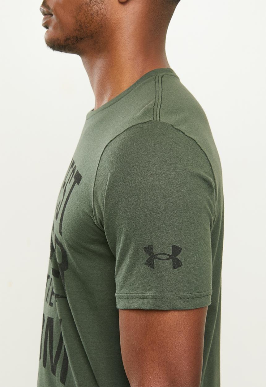 Under Armour - Under armour pjt rock hardest wrkr short sleeve tee - green