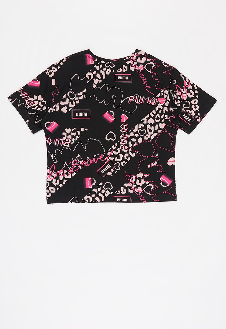 PUMA - Alpha aop tee g - black