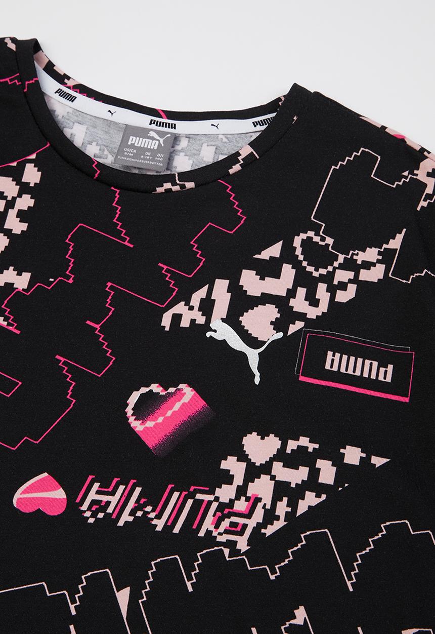 PUMA - Alpha aop tee g - black