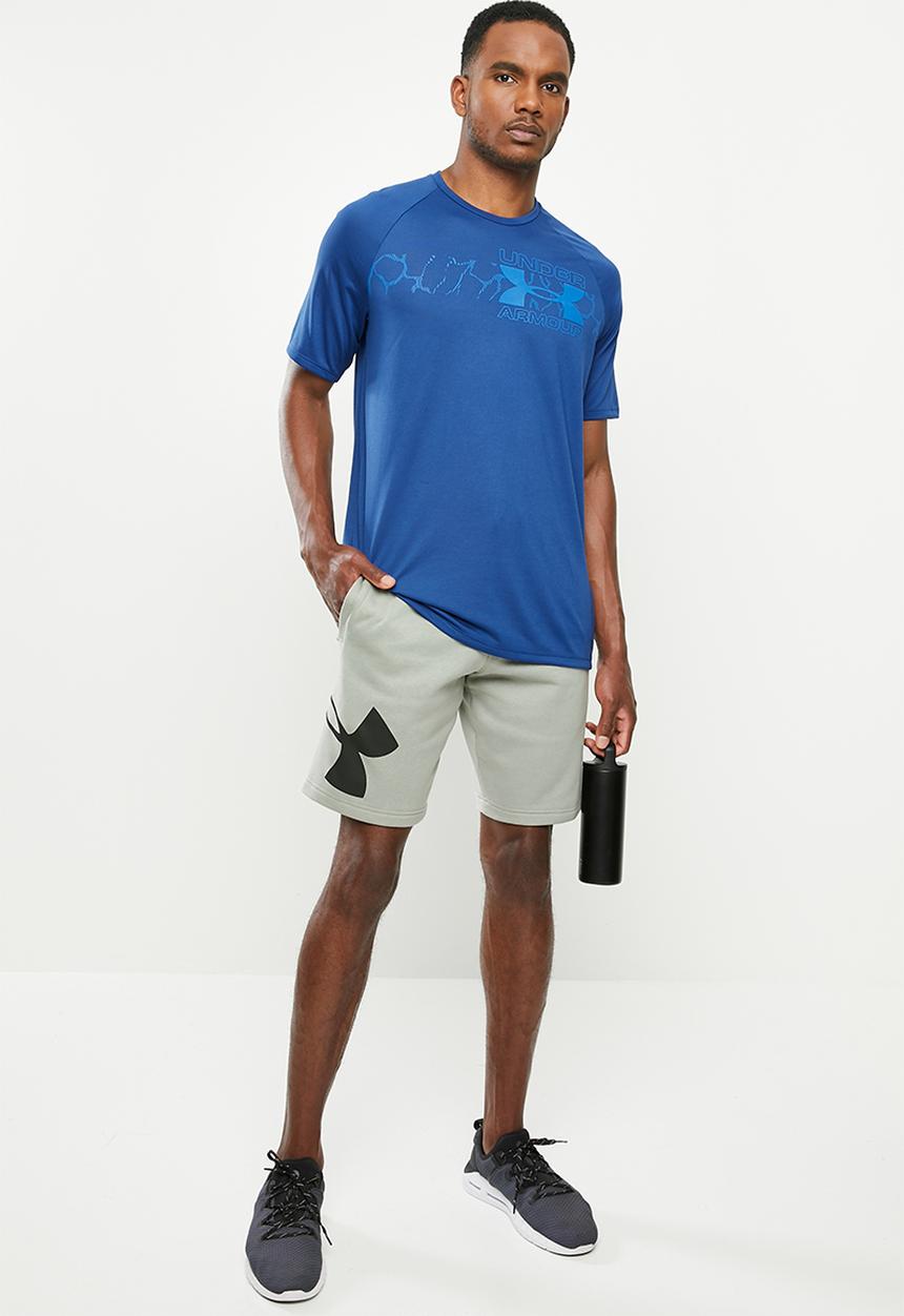 Under Armour - Rival fleece logo sweatshorts - grey