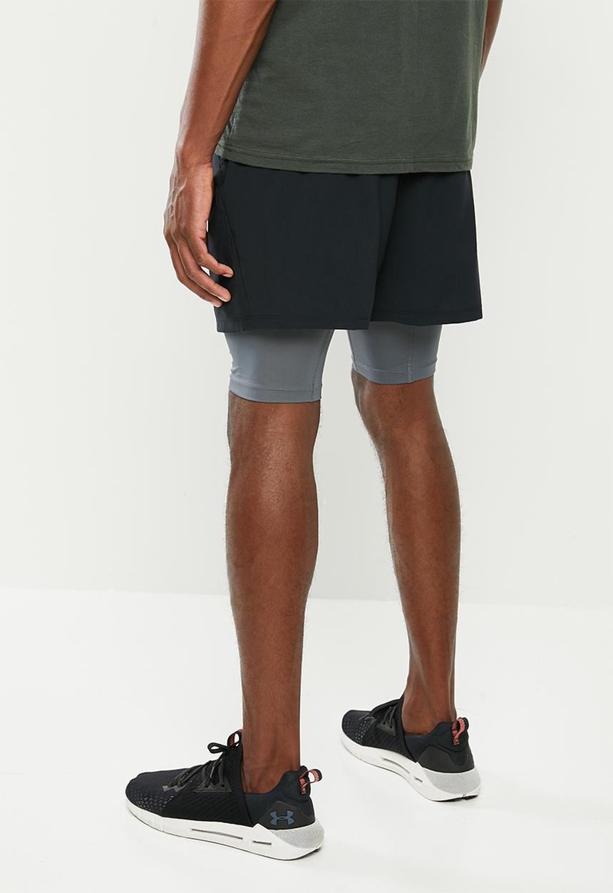 Under Armour - Qualifier 2-in-1 short - black