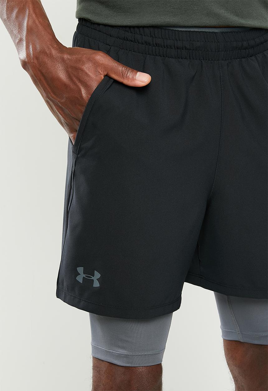 Under Armour - Qualifier 2-in-1 short - black