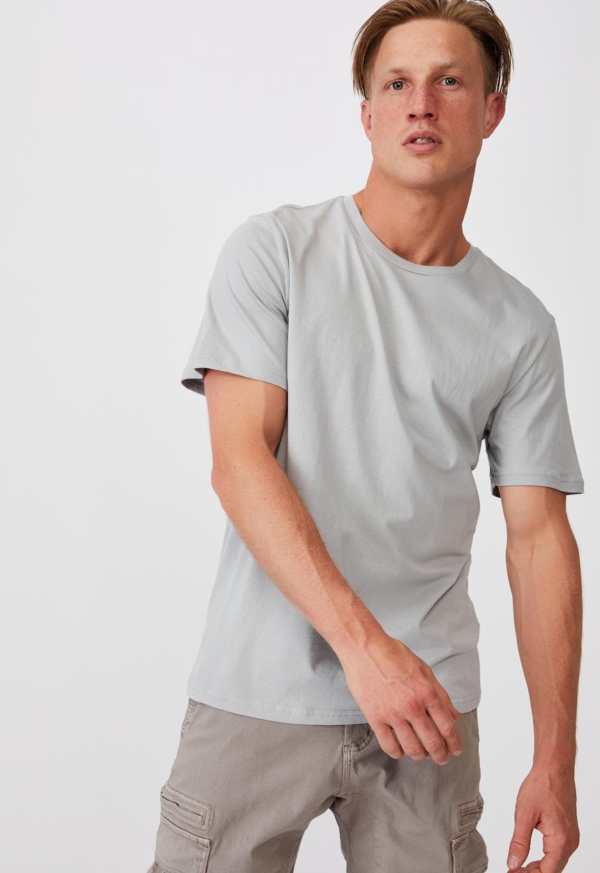 Cotton On - Essential crew T-shirt - blue haze