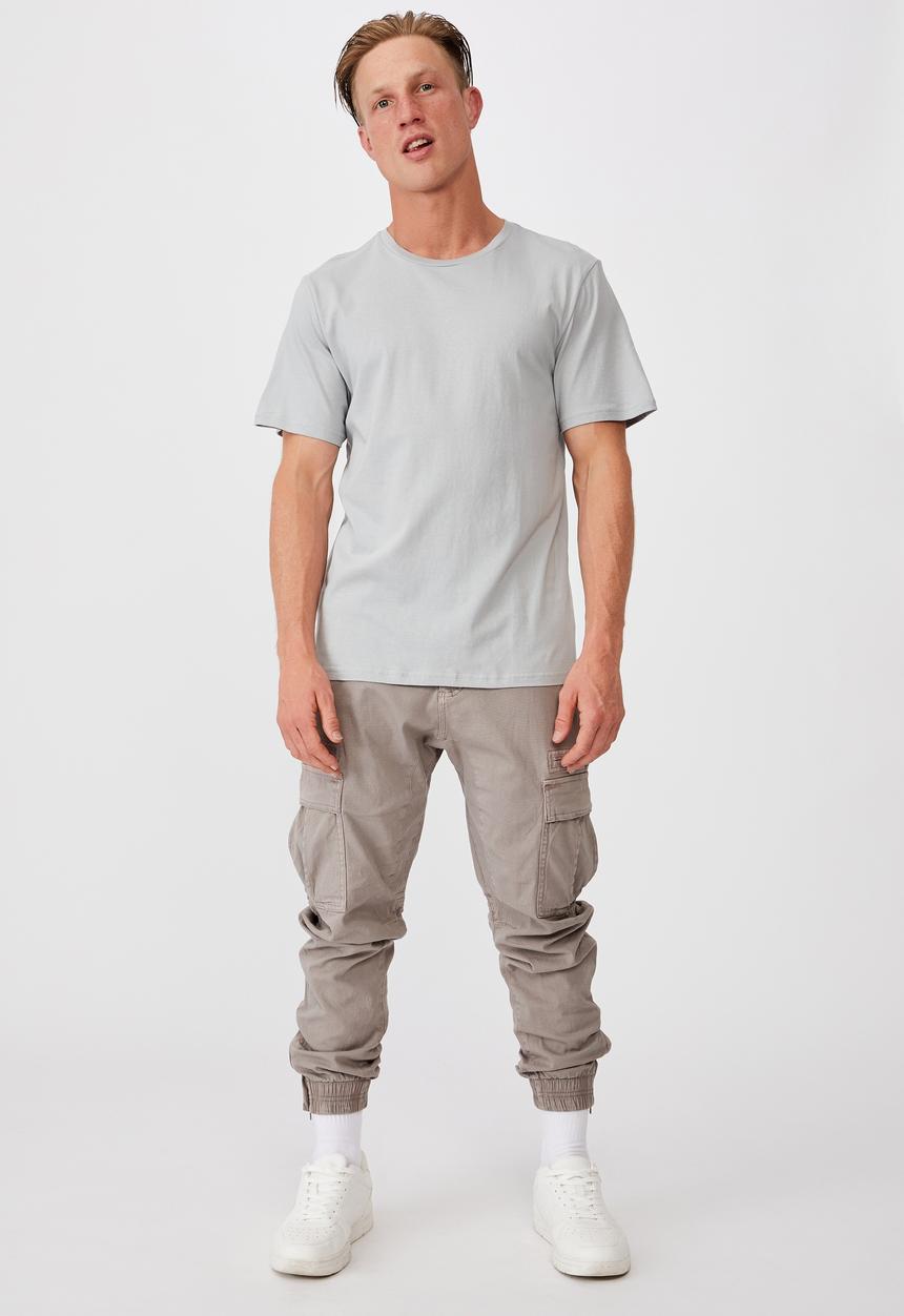 Cotton On - Essential crew T-shirt - blue haze