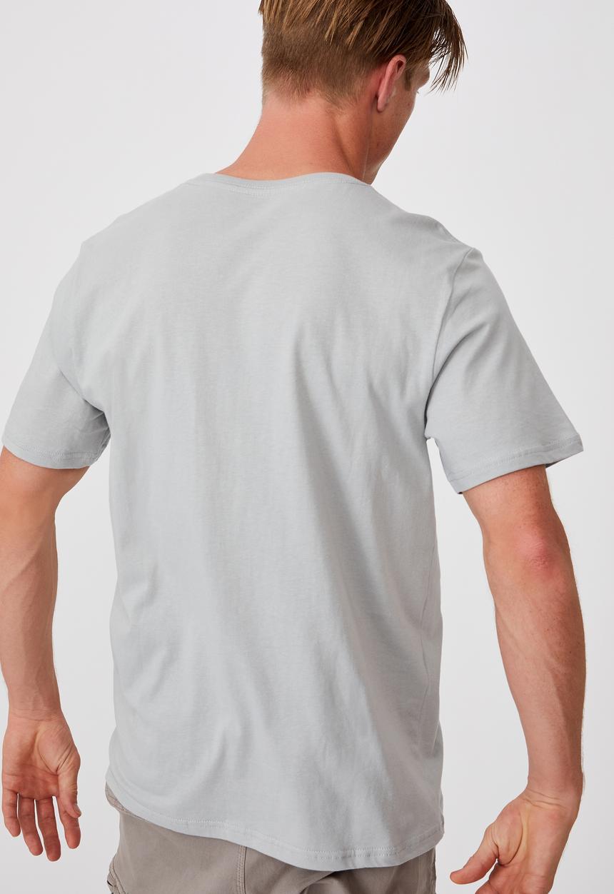 Cotton On - Essential crew T-shirt - blue haze