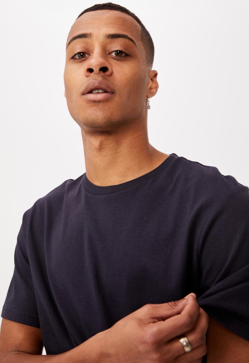 Cotton On - Essential crew T-shirt - navy