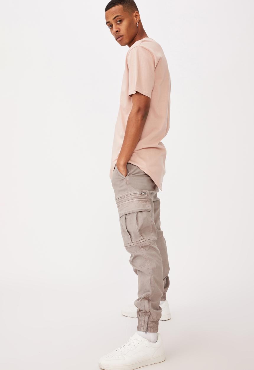 Cotton On - Longline scoop T-shirt - dirty pink