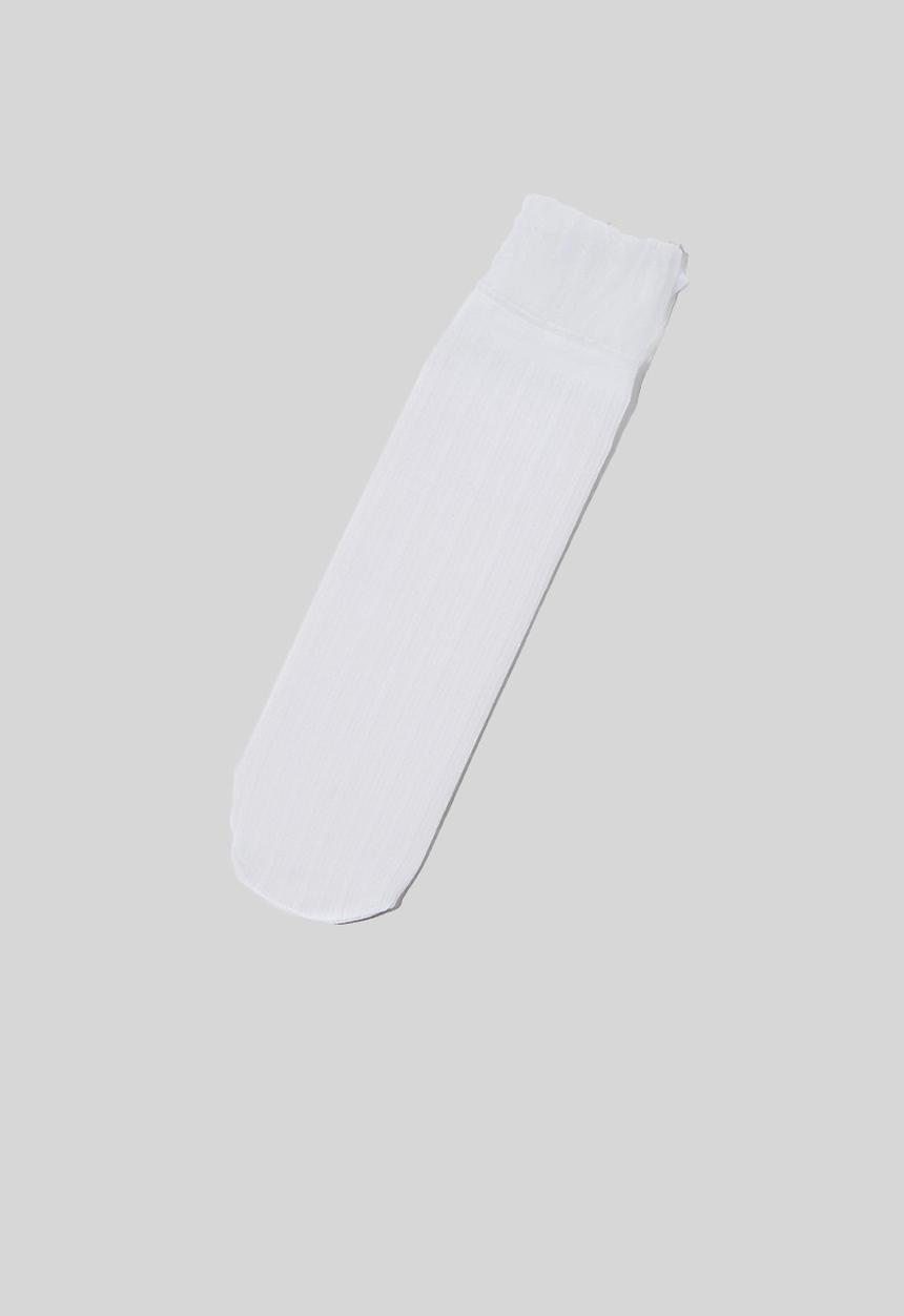 Cotton On - Sheer frilled ankle sock - white