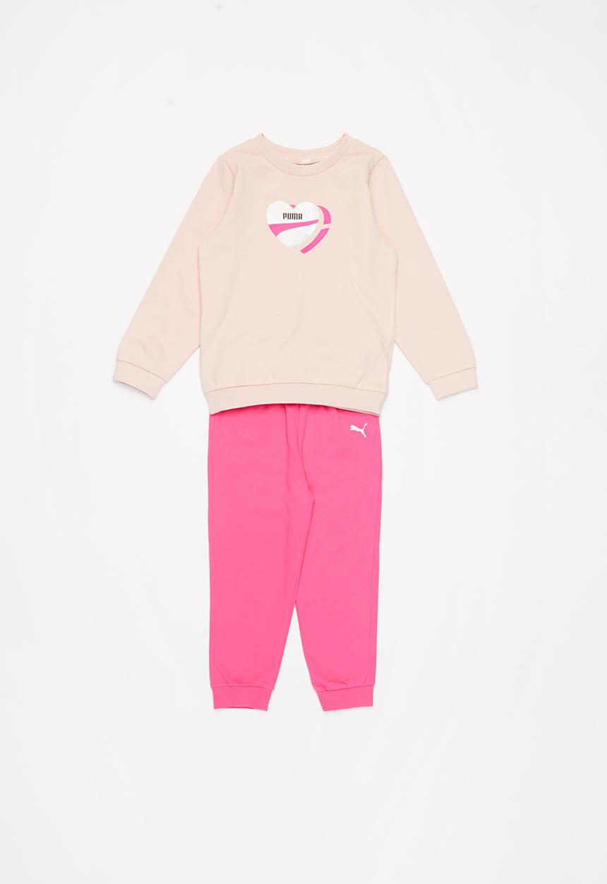 PUMA - Minicats alpha crew jogger - peach