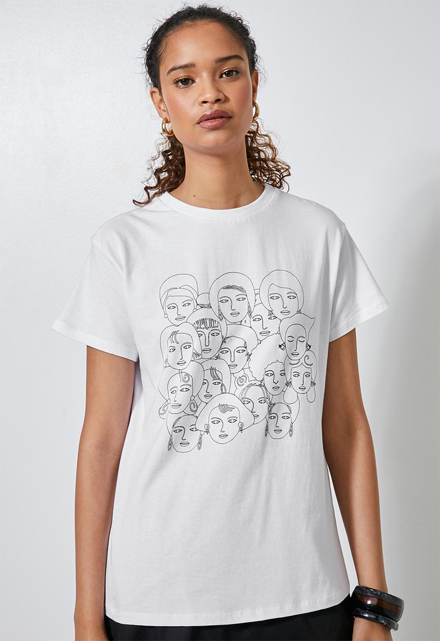 Superbalist - Digital girl africa tribe - white