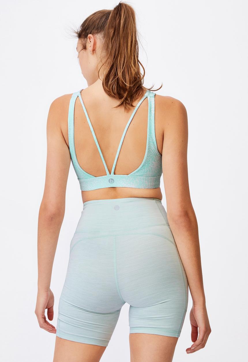 Cotton On - Cutout back crop - aqua