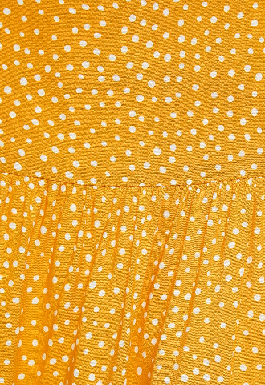 Blake - Printed tiered cami dress - yellow & white 