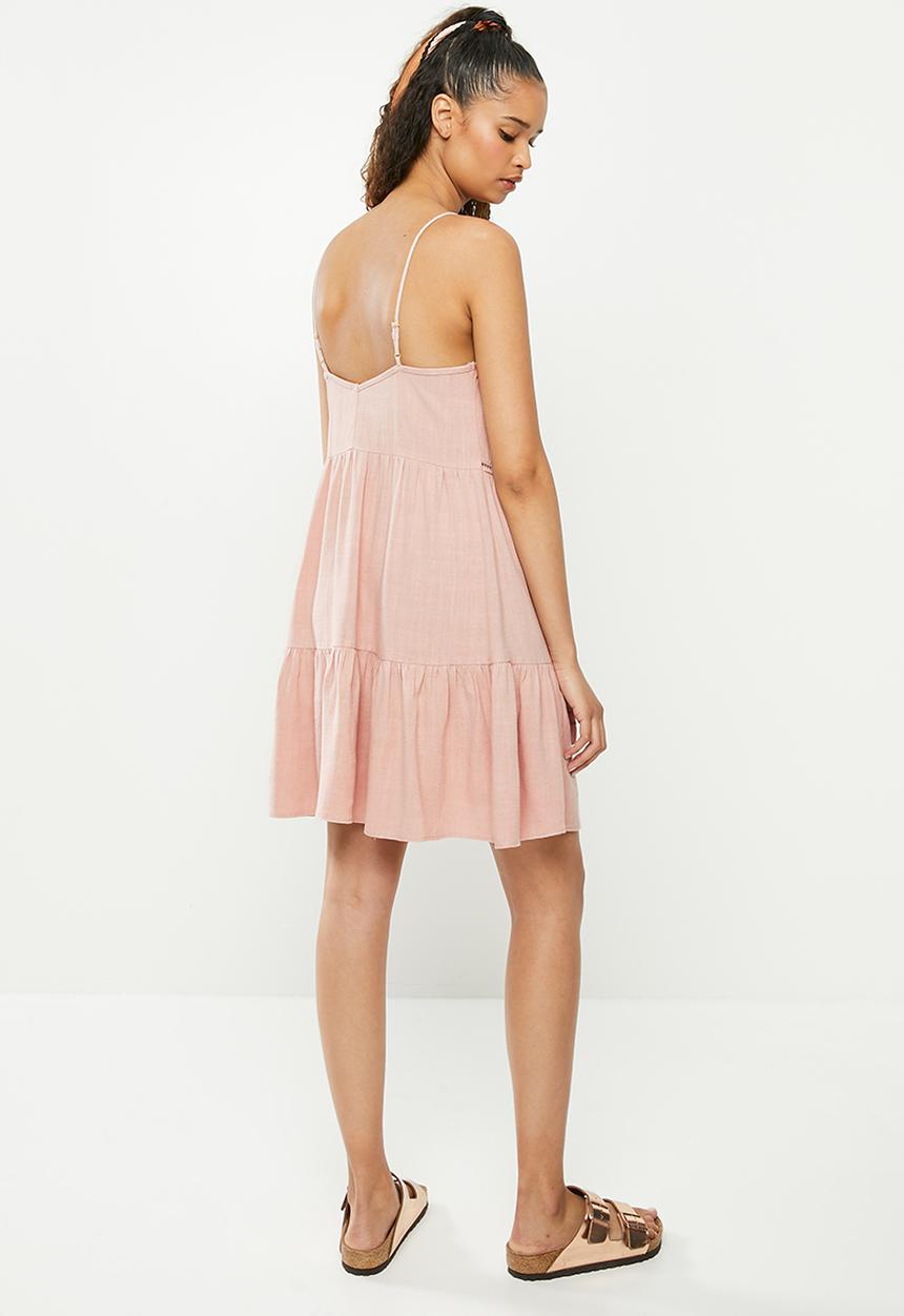 Blake - Cami tiered mini dress - pink 
