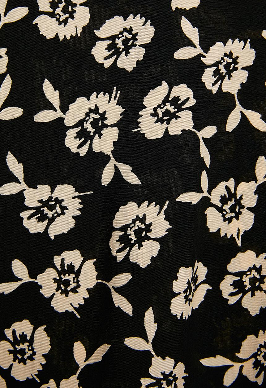 Blake - Button down mini dress - black & white 