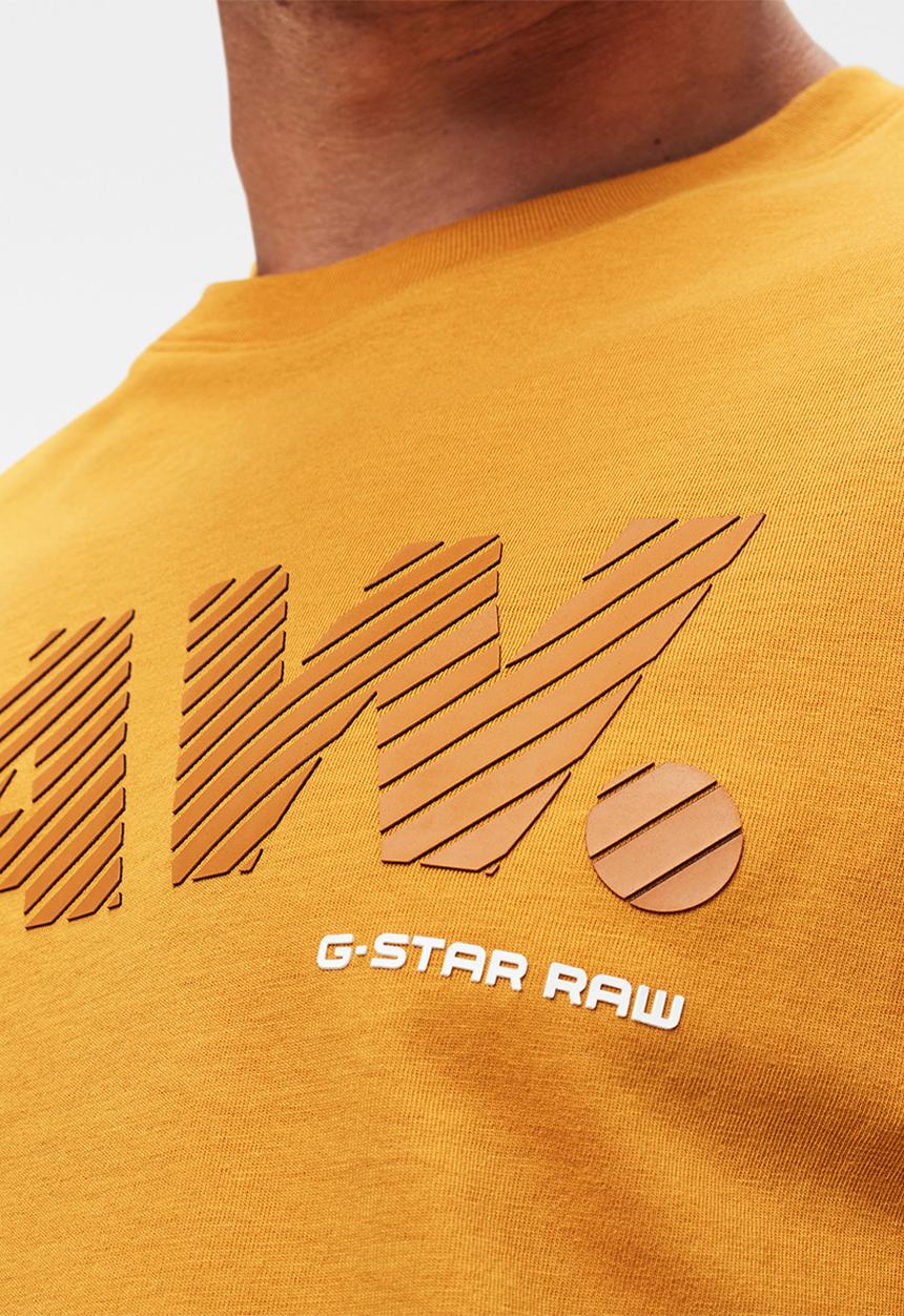 G-STAR - 3d Raw. logo slim r short sleeve - gold