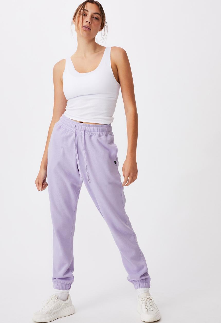 Cotton On - Lifestyle gym track pant - lilac 