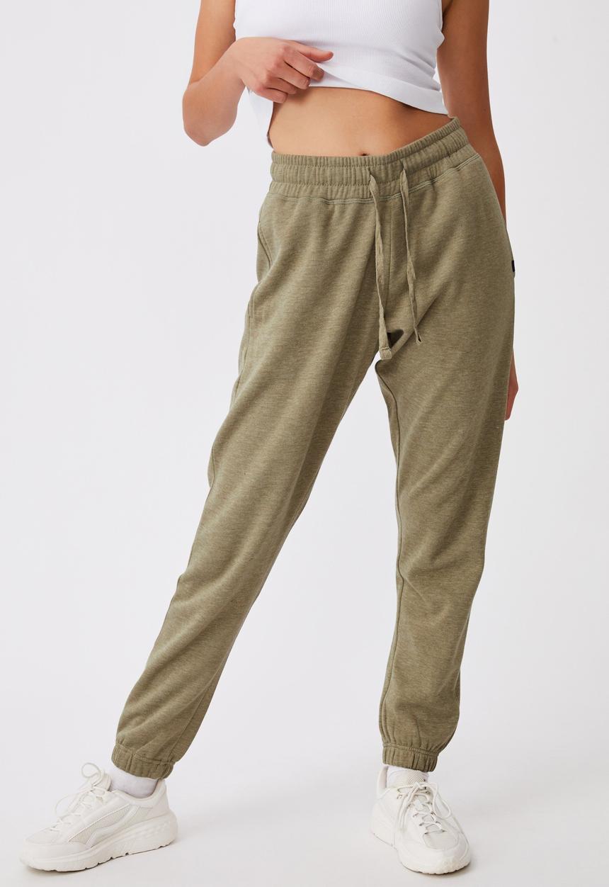 Cotton On - Lifestyle gym track pant - olive