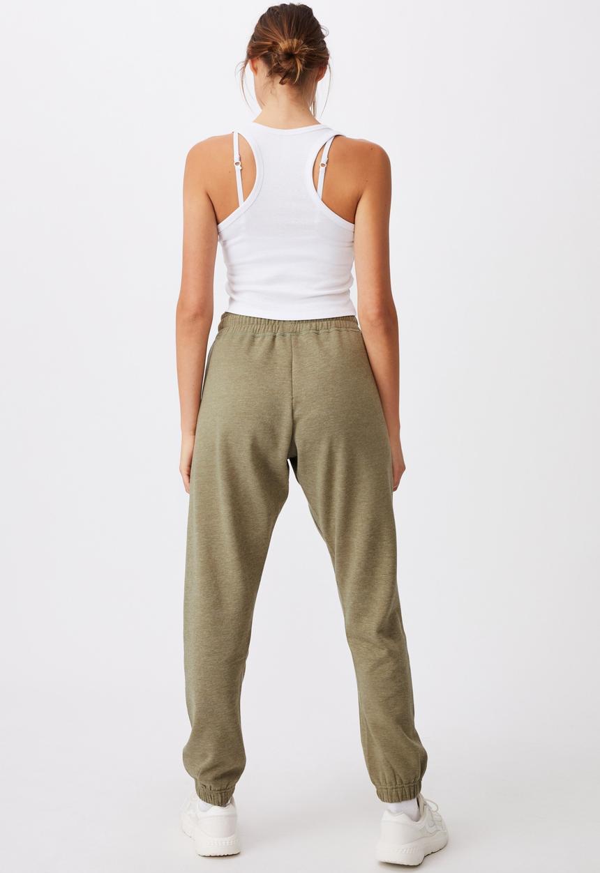 Cotton On - Lifestyle gym track pant - olive
