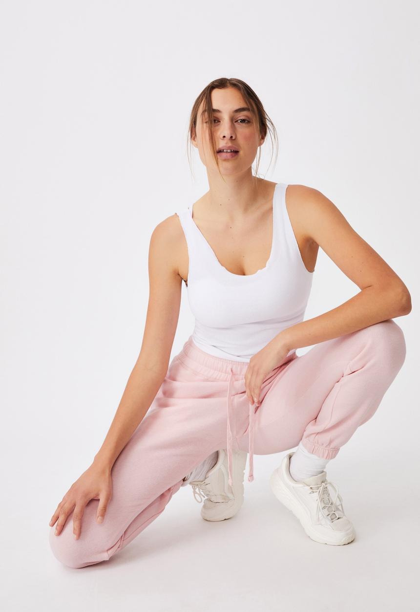 Cotton On - Lifestyle gym track pant - pink