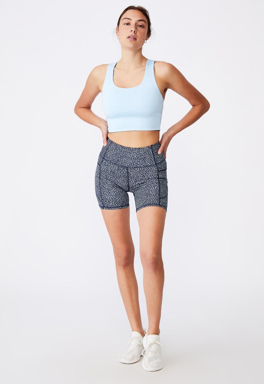 Cotton On - Love you a latte short - navy & white 