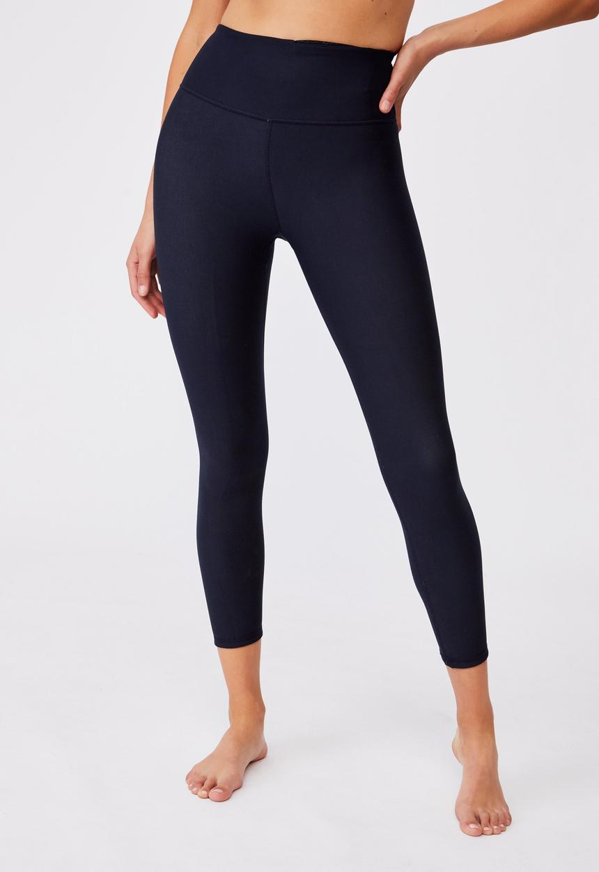 Cotton On - Reversible 7/8 tight - brushed bouquet navy