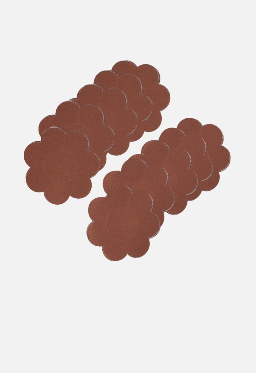 Up-Tape - Creamy chocolate, pastie 5 pair nipple pastie set - tan