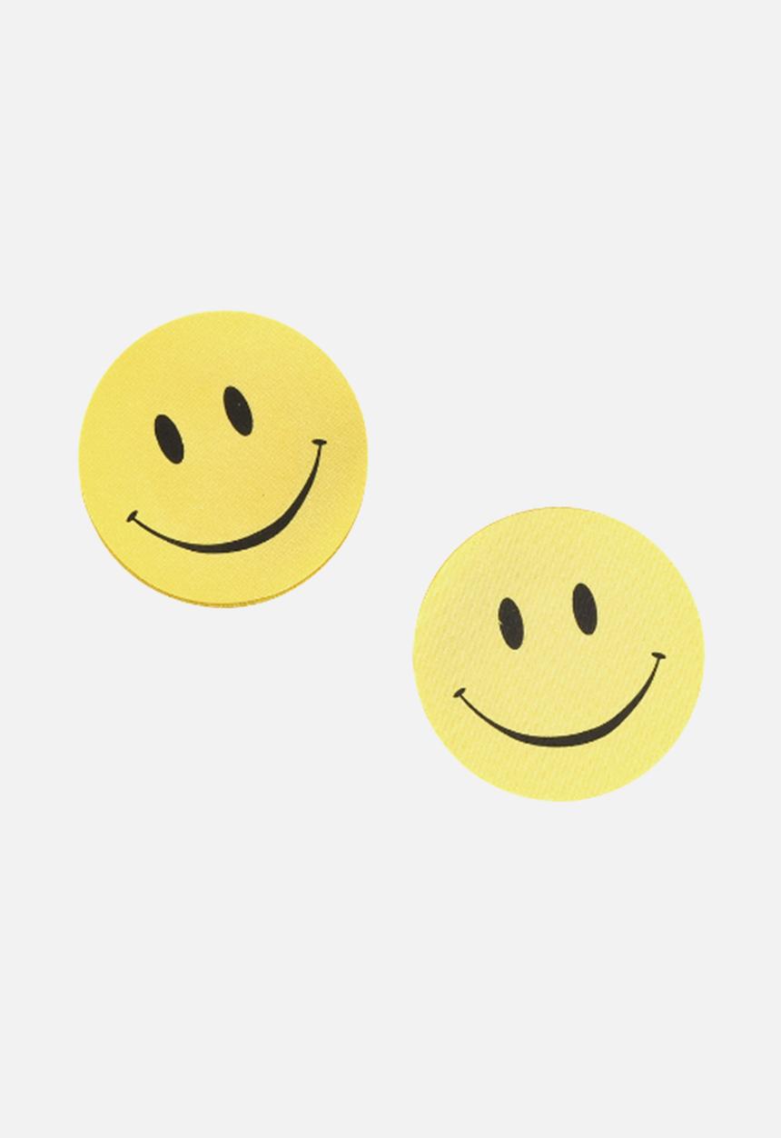 Up-Tape - Smiley yellow 5 pair nipple pastie set - yellow