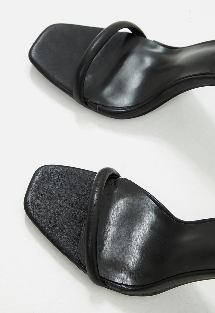 MILLA - Stephania barely-there heel - black