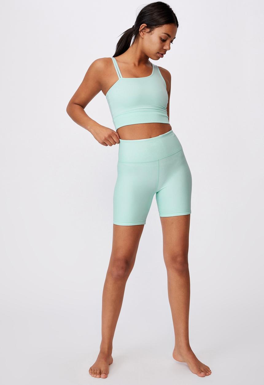 Cotton On - Reversible bike short - aqua