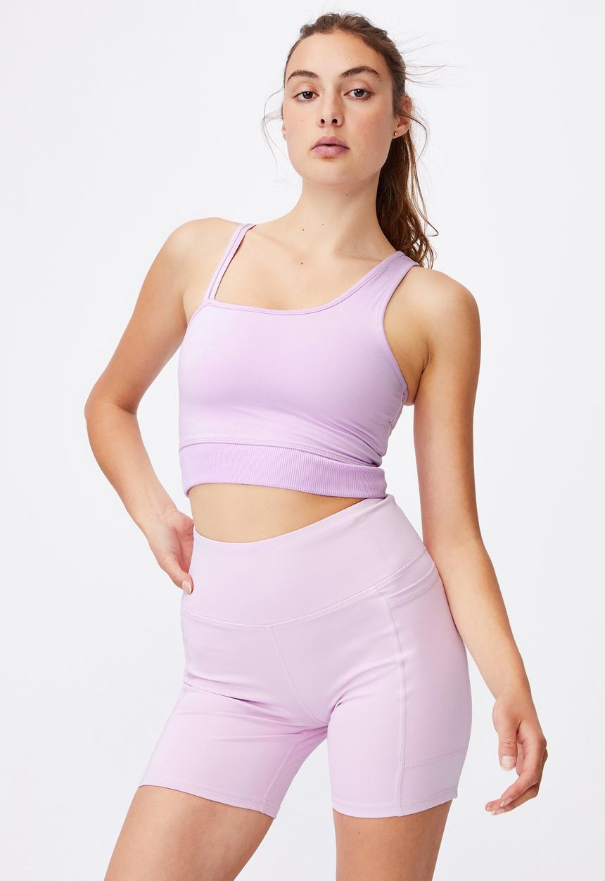 Cotton On - Run with it one shoulder vestlette - lilac 