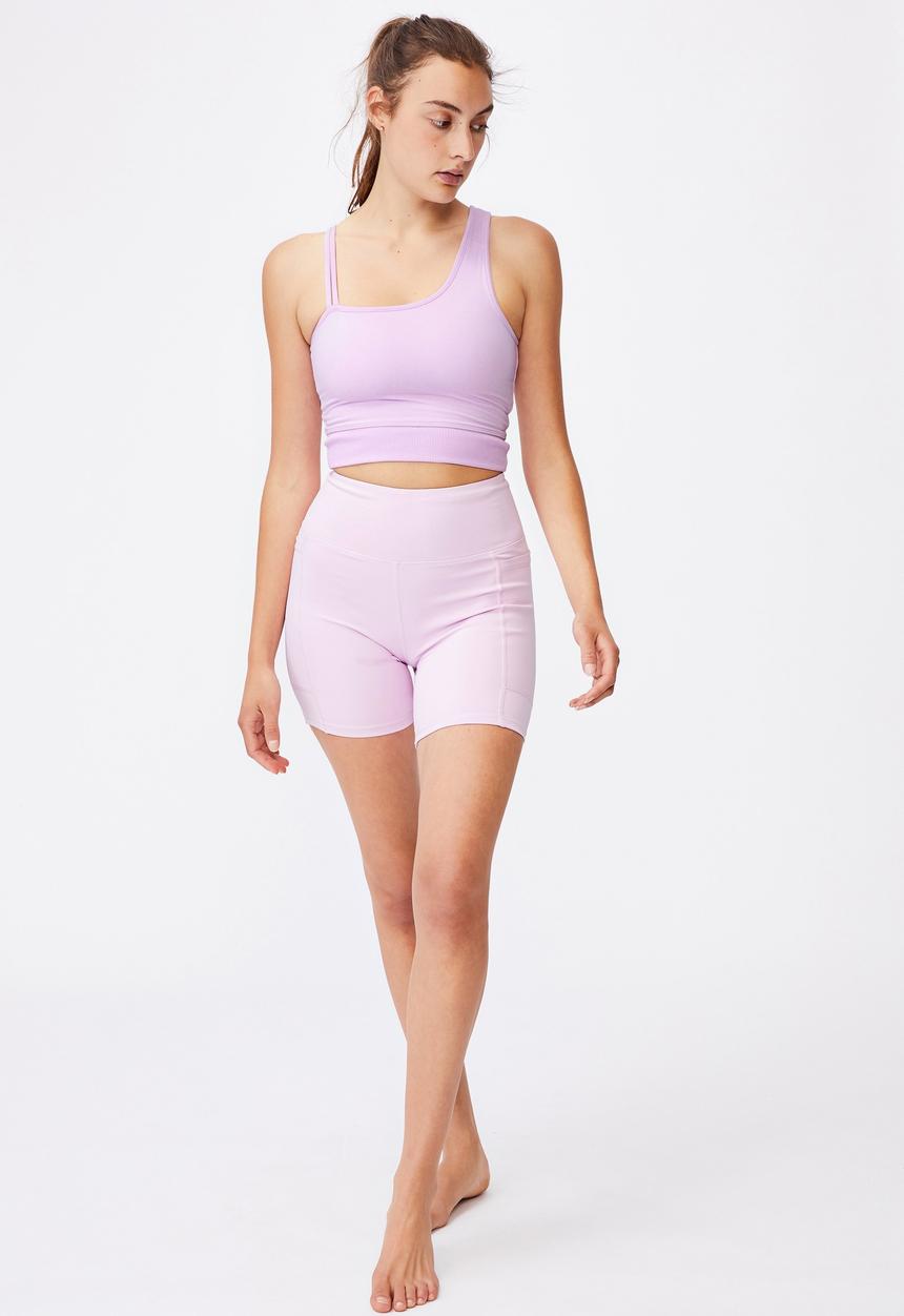 Cotton On - Run with it one shoulder vestlette - lilac 