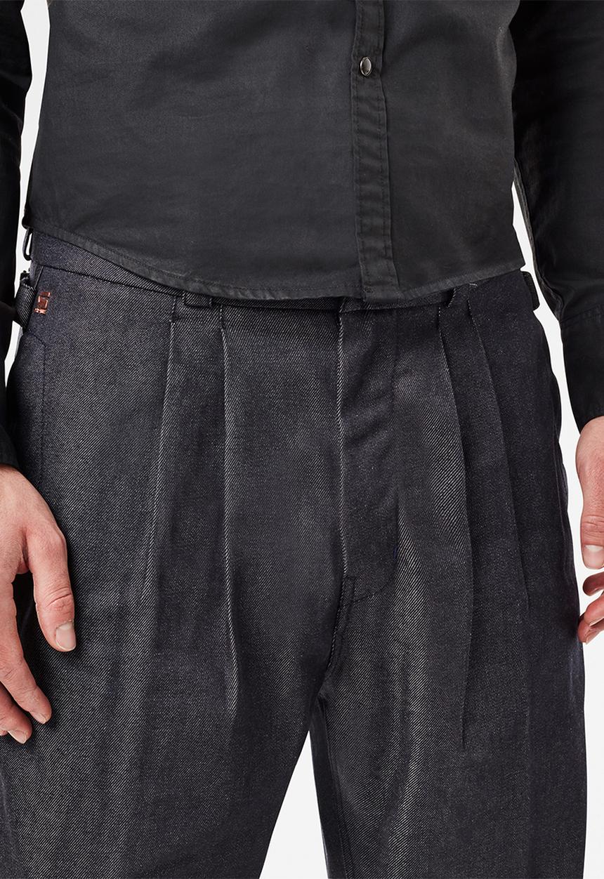G-STAR - Varve relaxed pleated chino - mid blue