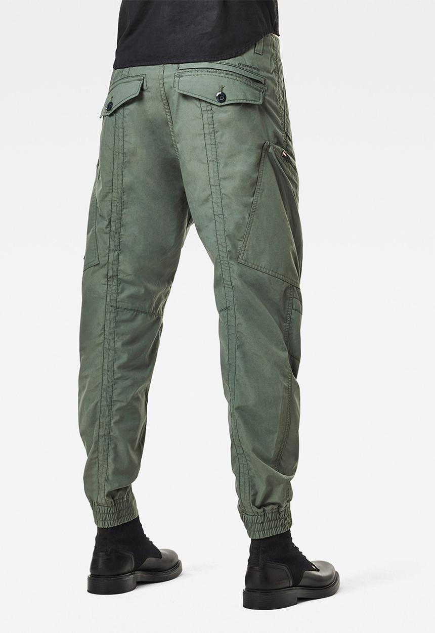 G-STAR - Flight cargo relaxed tapered cuffed-arak denim - green
