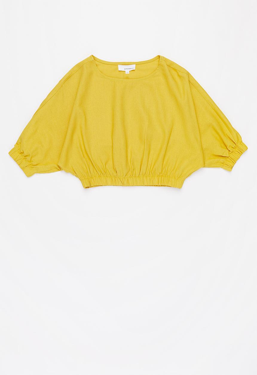 Superbalist - Girls crop blouse - yellow