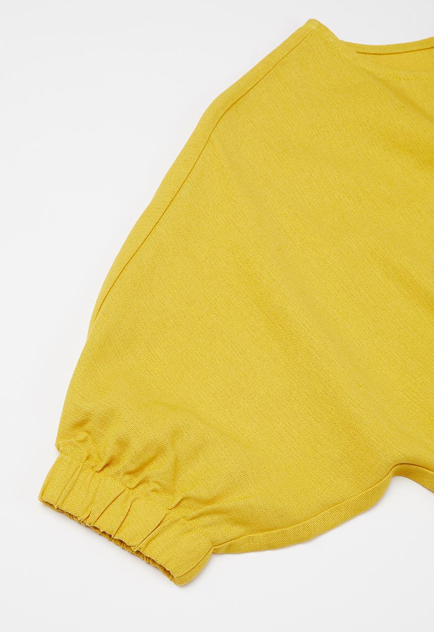 Superbalist - Girls crop blouse - yellow