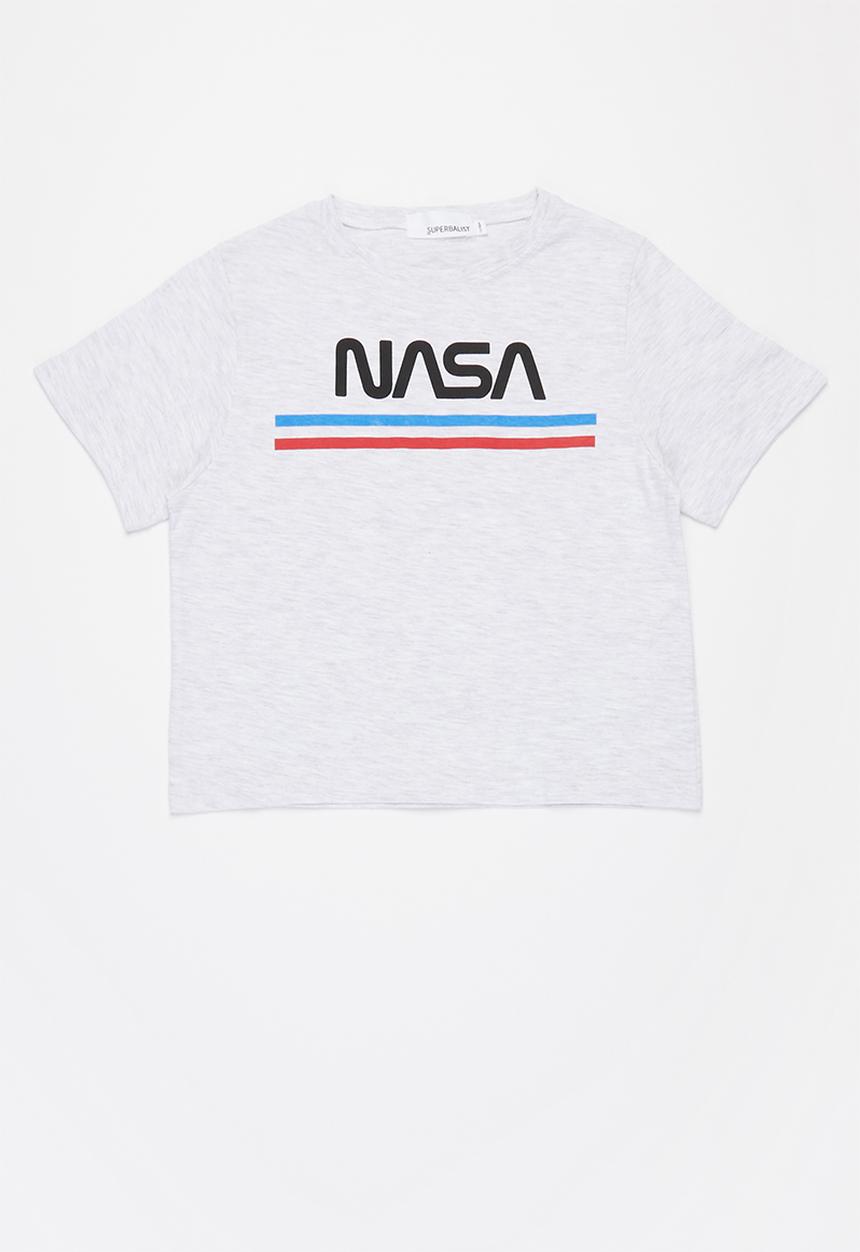 Superbalist - Graphic crop top - grey