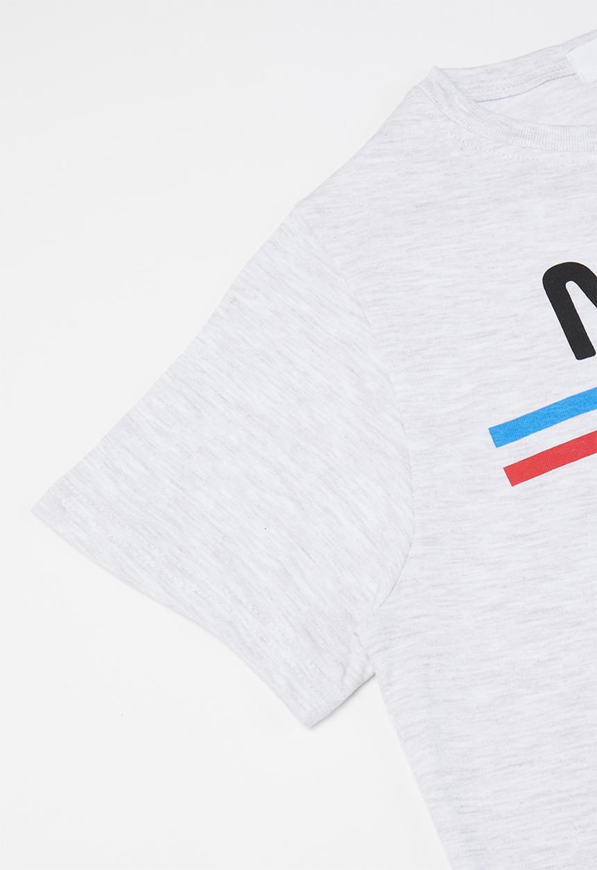 Superbalist - Graphic crop top - grey