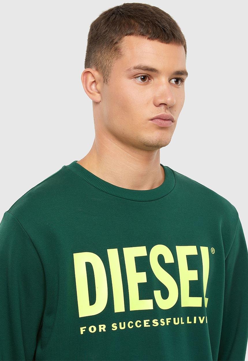 Diesel  - S-gir-division-logo sweat-shirt - green