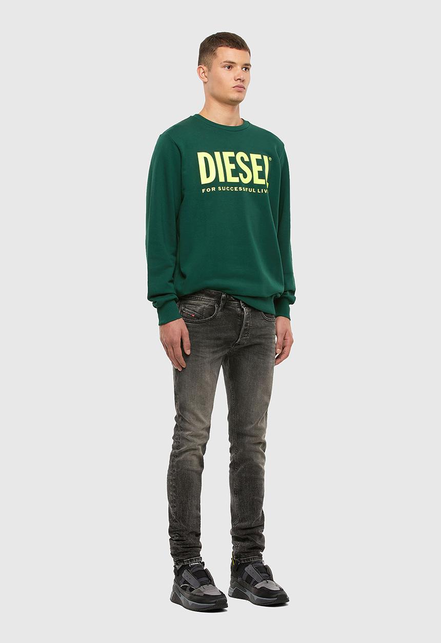 Diesel  - S-gir-division-logo sweat-shirt - green