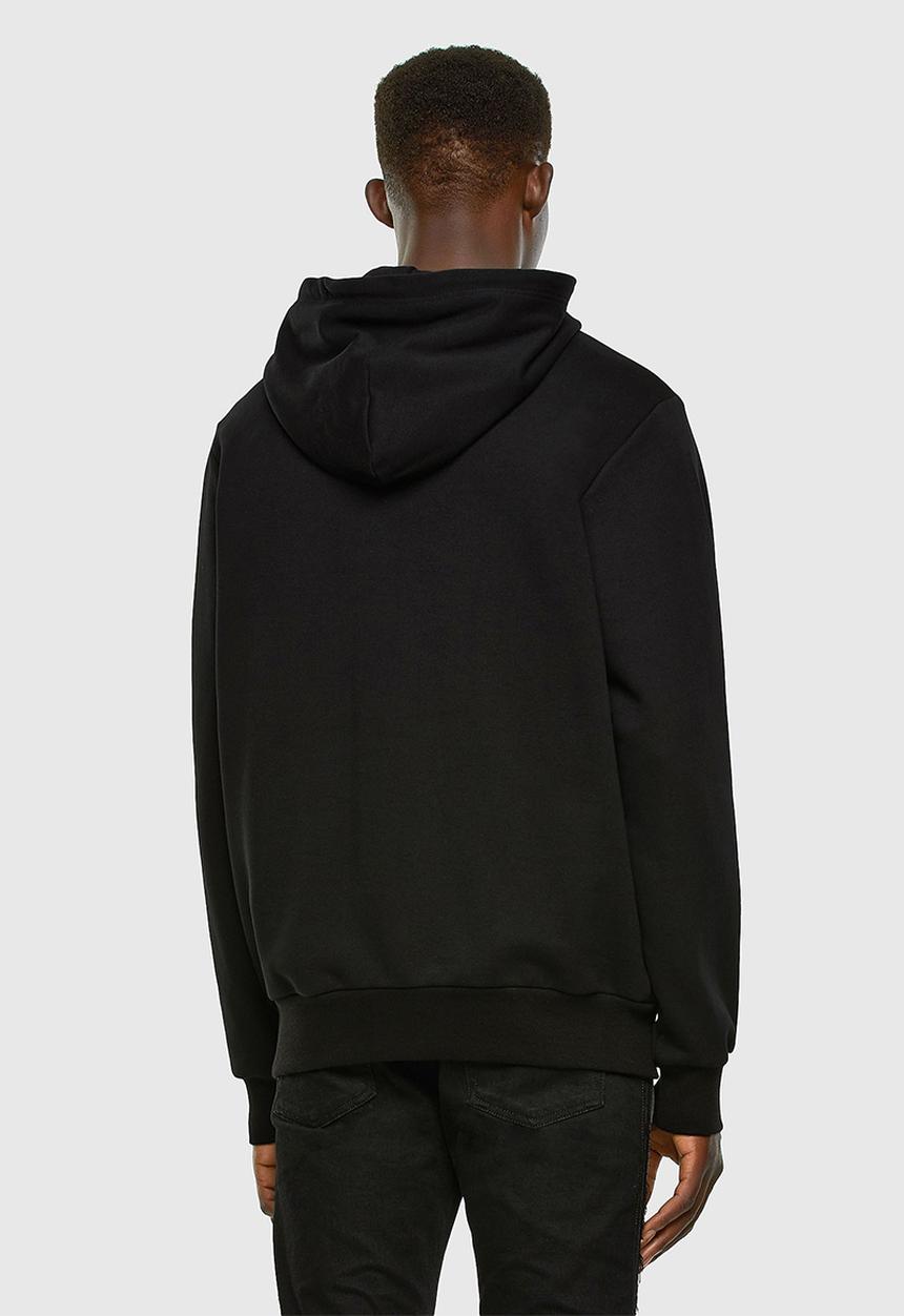 Diesel  - S-girk-hood-cuty sweat-shirt - black